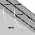 Трековый однофазный трехжильный адаптер для светильников 359128-359133 Novotech 359127 RAMO