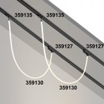 Трековый однофазный трехжильный адаптер для светильников 359128-359133 Novotech 359127 RAMO