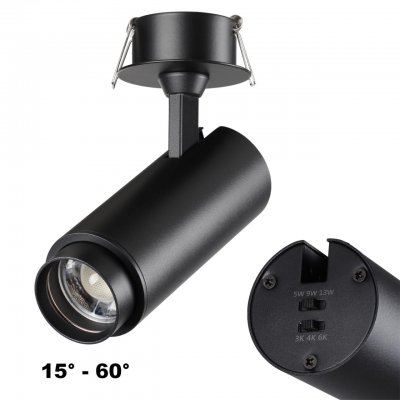 Светильник встраиваемый светодиодный с переключателем цветовой температуры и мощности Novotech 359220 NAIL Светильник встраиваемый светодиодный с переключателем цветовой температуры и мощности Novotech 359220 NAIL