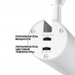 Светильник встраиваемый светодиодный с переключателем цветовой температуры и мощности Novotech 359221 NAIL