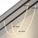 Трековый светильник «ГИБКИЙ НЕОН» для низковольтного шинопровода FLUM Novotech 359332 RAMO