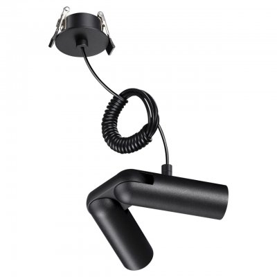 База встраиваемая для ввода питания с гибким угловым соединителем «L» и проводом-подвесом (длина про Novotech 359386 GLAT