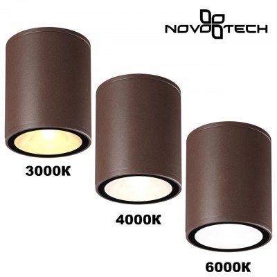 359536 STREET NT25 000 коричневый Светильник ландшафтный с переключ. цветовой температуры IP65 LED 10W 100-240V 3000К\4000К\6000К TUMBLER