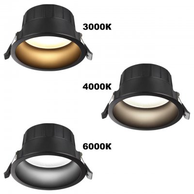 359554 WIR NT25 000 черный Светильник встраиваемый с переключателем цв. температуры IP44 LED 20W 220-240V 3000К\4000К\6000К CLARA 359554 WIR NT25 000 черный Светильник встраиваемый с переключателем цв. температуры IP44 LED 20W 220-240V 3000К\4000К\6000К CLARA