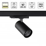 359574 PORT NT25 000 черный Светильник трехфазный трековый светодиодный IP20 LED 25W 3000K 220-240V HELIX