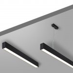 359603 OVER NT25 000 черный Светильник линейный светодиод. с переключ. цв. температуры IP20 LED 20W 220-240V 3000К\4000К\6000К FATTO