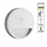359707 OVER NT25 434 белый Светильник накладной сенсорный для лестниц IP20 LED 0.4W 3000К 1000mAh Li-ion, 5V VESPERA
