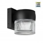 359717 STREET NT25 718 черный Светильник ландшафтный с переключателем цв. температуры IP65 LED 8W 100-240V 2700К/3200К/4000К ESTIMA