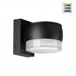 359719 STREET NT25 716 черный Светильник ландшафтный с переключателем цв. температуры IP65 LED 8W 100-240V 2700К/3200К/4000К ESTIMA