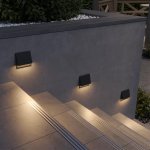 359723 STREET NT25 766 черный Подсветка для лестниц с переключателем цв. температуры IP65 LED 3W 100-240V 2700К\3200К\4000К SCALA