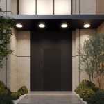 359733 STREET NT25 780 золото матовое Светильник ландшафтный с переключ. цв. температуры и мощности LED IP65 20/25/30W 180-265V 2700К\3200К\4000К OPAL