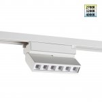 359744 PORT NT25 256 белый Светильник однофазный трехжильный трековый с переключ. цв. температуры IP20 LED 6W 180-265V 2700К/3200К/4000К EOS