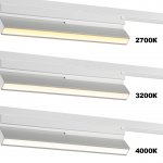 359750 PORT NT25 238 белый Светильник однофазный двухжильный трековый с переключ. цв. температуры IP20 LED 6W 180-265V 2700К/3200К/4000К EOS