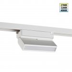 359756 PORT NT25 258 белый Светильник однофазный трехжильный трековый с переключ. цв. температуры IP20 LED 6W 180-265V 2700К/3200К/4000К EOS