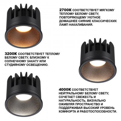 359815 DIOD NT25 488 черный Модуль светодиодный с переключ. цв. температуры и мощности IP20 LED 6/8/10W 180-265V 2700К\3200К\4000К MOD 359815 DIOD NT25 488 черный Модуль светодиодный с переключ. цв. температуры и мощности IP20 LED 6/8/10W 180-265V 2700К\3200К\4000К MOD