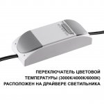 359865 WIR NT26 000 белый Светильник встраиваемый с переключателем цв. температуры IP20 LED 12W 100-265V 3000К/4000К/6000К BRILLO