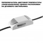 359884 WIR NT26 000 белый Светильник встраиваемый с переключателем цв. температуры IP20 LED 7W 100-265V 3000К/4000К/6000К ECLAT