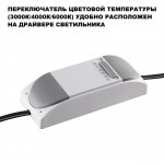 359888 WIR NT26 000 белый Светильник встраиваемый с переключателем цв. температуры IP20 LED 15W 100-265V 3000К/4000К/6000К ECLAT