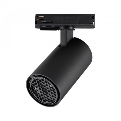 359905 PORT NT26 000 черный Светильник однофазный трехжильный трековый IP20 LED 10W 220-240V 3000К SELENE
