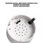 359924 OVER NT26 000 белый Светильник накладной с перекл. цв. температуры IP20 LED 10W 220-240V 3000К/4000К/6000К SELENE
