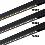 359930 PORT NT25 208 черный Трековый светильник с переключ. цв. темпер. IP20 LED 3000К\4000К\6000К 10W 90-240V VECTOR