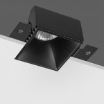 370998 WIR NT25 000 черный Светильник встраиваемый для ГКЛ потолка IP20 GU10 50W 220V NIMBUS