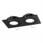 371022 WIR NT25 577 черный Светильник встраиваемый поворотный IP20 GU10 2*50W 220-240V MORUS