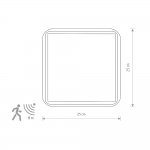 Настенно-потолочныйк с датчиком движения Nowodvorski Tahoe Sensor White (Cерия Tahoe Sensor, Цвет Белый) арт. 10040