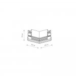 Коннектор угловой Nowodvorski Lvm Horizontal 10158