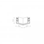 Коннектор угловой Nowodvorski Lvm Horizontal 10164