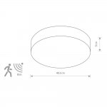 Потолочный cветильник Nowodvorski Arena Graphite (Cерия Arena, Цвет Графит) арт. 10181