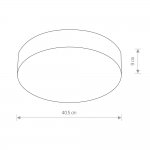 Потолочный cветильник Nowodvorski Arena Silver (Cерия Arena, Цвет Серебро) арт. 10183