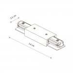 Коннектор прямой Nowodvorski Profile Power Straight 10226