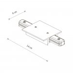 Коннектор прямой Nowodvorski Profile Power Straight 10227