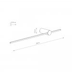 Настенный светильник Nowodvorski Saber Led M Black (Cерия Saber Led M, Цвет Черный) арт. 10312