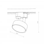 Трековый однофазный светильник Nowodvorski Profile Puck Black (Cерия Profile Puck, Цвет Черный) арт. 10358