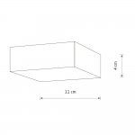 Потолочный cветильник Nowodvorski Lid Square Led White (Cерия Lid Led, Модель квадратная, Цвет Белый) арт. 10420