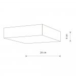 Потолочный cветильник Nowodvorski Lid Square Led White (Cерия Lid Led, Модель квадратная, Цвет Белый) арт. 10421