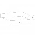 Потолочный cветильник Nowodvorski Lid Square Led White (Cерия Lid Led, Модель квадратная, Цвет Белый) арт. 10422