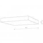 Потолочный cветильник Nowodvorski Lid Square Led White (Cерия Lid Led, Модель квадратная, Цвет Белый) арт. 10423