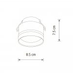 Встраиваемый светильник Nowodvorski Murter Black (Cерия Murter, Цвет Черный) арт. 10489