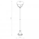 Уличный светильник Nowodvorski Amelia Black (Cерия Amelia, Цвет Черный) арт. 10497