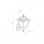 Уличный настенный светильник Nowodvorski Ana Black (Cерия Ana, Цвет Черный) арт. 10499