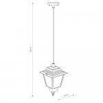 Уличный подвесной светильник Nowodvorski Ana Black (Cерия Ana, Цвет Черный) арт. 10500