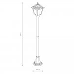 Уличный светильник Nowodvorski Ana Black (Cерия Ana, Цвет Черный) арт. 10501