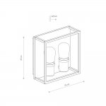 Уличный настенный светильник Nowodvorski Margot Graphite (Cерия Margot, Цвет Графит) арт. 10503