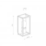 Уличный настенный светильник Nowodvorski Margot Graphite (Cерия Margot, Цвет Графит) арт. 10504