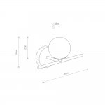 Настенный светильник Nowodvorski Aralia Brass (Cерия Aralia, Цвет Латунь) арт. 10527