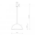 Подвесной светильник Nowodvorski Hemisphere Super S Satine Chocolate (Cерия Hemisphere Super S, Цвет Сатиновый Шоколад) арт. 10618