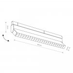 Трековый магнитный светильник Nowodvorski Focus Led Black (Cерия Focus Led, Цвет Черный) арт. 10645